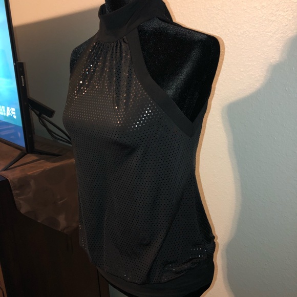 Black Halter Neck Top - Picture 3 of 8